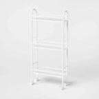 3 Shelf Narrow Metal Storage Cart White - Brightroom™