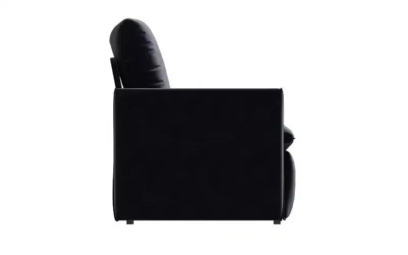 Canapé-lit convertible, velours 3 places 180 cm, couchage pleine taille, mousse haute densité, cadre en fer et bois, 2 oreillers