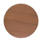 Table d'appoint ronde de 17,5 pouces en bois d'acacia fait main avec cadre noir