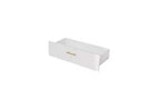 Armoire de rangement moderne à 5 tiroirs de 76 cm avec roulettes, blanc, capacité de 72,5 kg