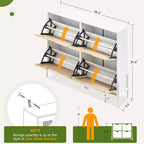Meuble à chaussures autoportant en rotin avec 4 tiroirs à abattant, rangement compact et peu encombrant pour entrée