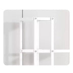 Support pour plantes multi-niveaux en métal avec roues, style européen, blanc/vert, pour salon et balcon