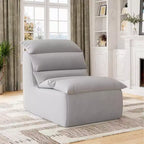 Fauteuil poire ergonomique, polyester et éponge, base antidérapante, 100 x 82 x 87 cm, gris