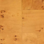 Console demi-lune en bois de loupe véritable, loupe de mappa claire, pieds fuselés, entièrement assemblée, 152,4 cm (L) x 40,6 cm (P) x 86,6 cm (H)