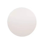 Table basse ronde 24", plateau MDF blanc cassé, pieds tripodes effilés en bois de manguier, capacité 20 kg, aucun assemblage requis
