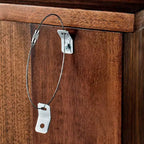 Armoire deux portes, placage noyer brun, 1 étagère réglable, 76,2 cm H x 76,2 cm L x 39,9 cm P, 25,9 kg