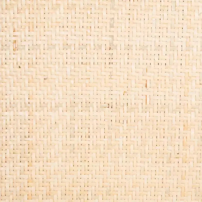 Tabouret de comptoir en rotin avec structure en bois de hêtre, dossier bas sans accoudoirs, repose-pieds, capacité de 125 kg