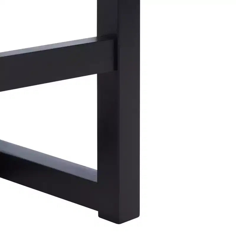 Tabouret de comptoir en rotin avec structure en bois de hêtre, dossier bas sans accoudoirs, repose-pieds, capacité de 125 kg