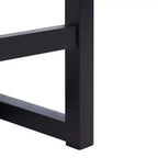 Tabouret de comptoir en rotin avec structure en bois de hêtre, dossier bas sans accoudoirs, repose-pieds, capacité de 125 kg