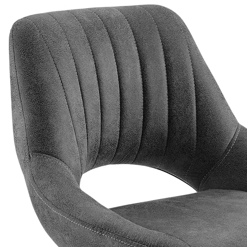 Lot de 2 tabourets de bar pivotants à hauteur réglable avec dossier ouvert, similicuir, capacité de 130 kg