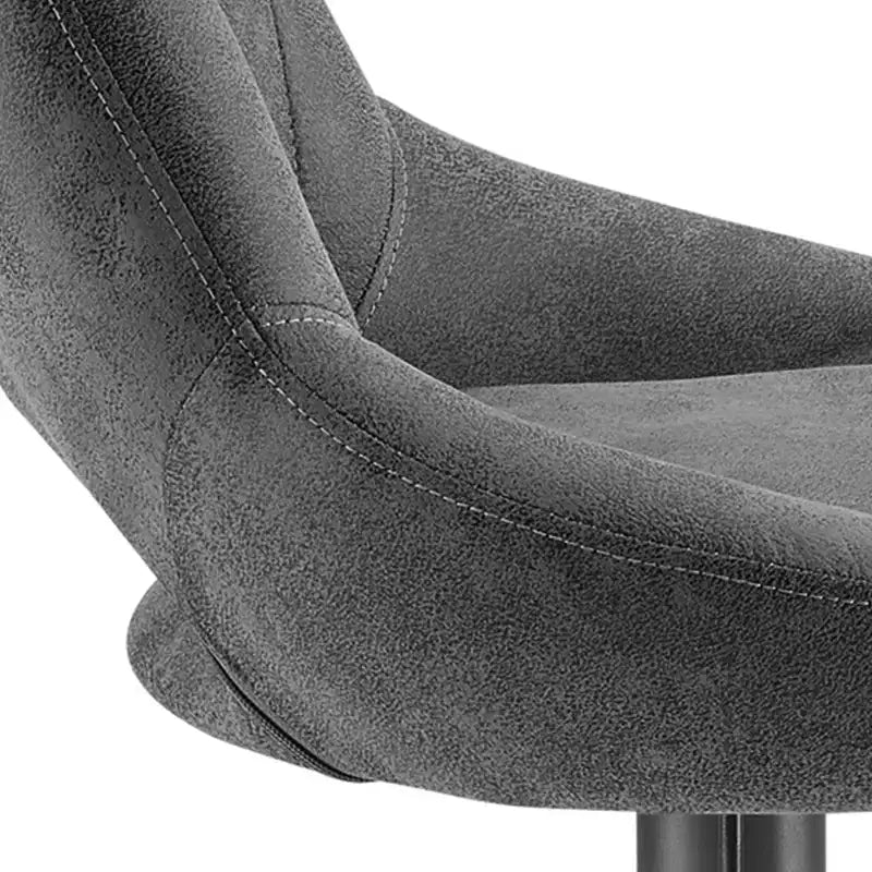Lot de 2 tabourets de bar pivotants à hauteur réglable avec dossier ouvert, similicuir, capacité de 130 kg