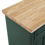Îlot de cuisine roulant avec rangement, 6 étagères, 4 portes, 2 tiroirs, roulettes, placage bois, 42"L x 36,6"H