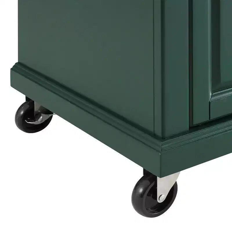 Îlot de cuisine roulant avec rangement, 6 étagères, 4 portes, 2 tiroirs, roulettes, placage bois, 42"L x 36,6"H