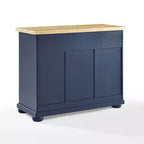 Îlot de cuisine roulant avec rangement, 6 étagères, 4 portes, 2 tiroirs, roulettes, placage bois, 42"L x 36,6"H