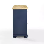 Îlot de cuisine roulant avec rangement, 6 étagères, 4 portes, 2 tiroirs, roulettes, placage bois, 42"L x 36,6"H