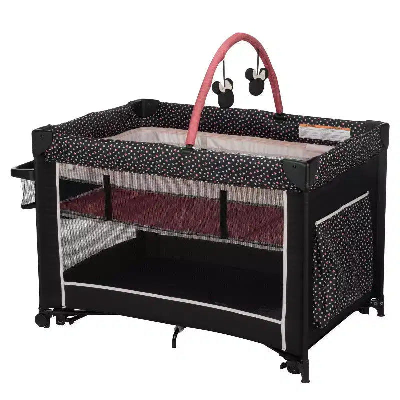 Parc 2-en-1 avec couffin à bascule, certifié JPMA, supporte jusqu'à 15,9 kg