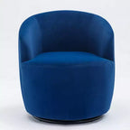 Fauteuil pivotant à 360° en tissu Teddy avec accoudoirs, éponge haute densité, capacité de 113 kg