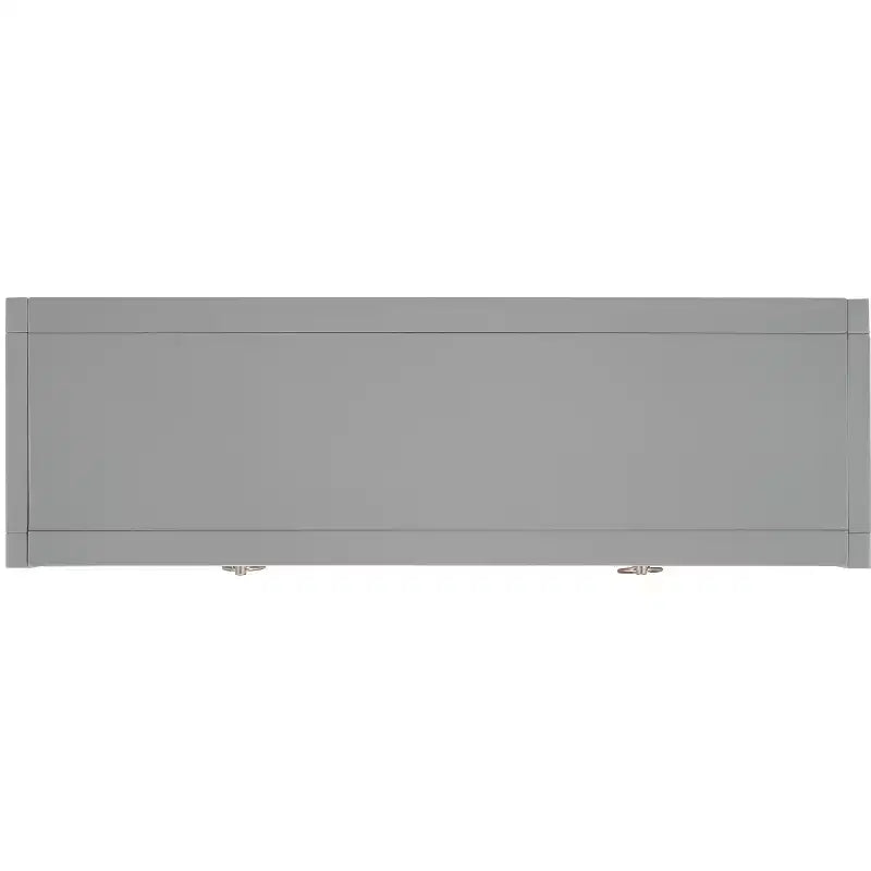Console Scandinave, Bois d'hévéa, 2 tiroirs et étagère ouverte, Capacité 26 kg, Bleu marine
