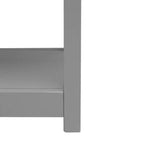 Console Scandinave, Bois d'hévéa, 2 tiroirs et étagère ouverte, Capacité 26 kg, Bleu marine
