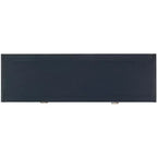 Console Scandinave, Bois d'hévéa, 2 tiroirs et étagère ouverte, Capacité 26 kg, Bleu marine