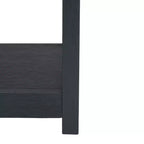 Console Scandinave, Bois d'hévéa, 2 tiroirs et étagère ouverte, Capacité 26 kg, Bleu marine