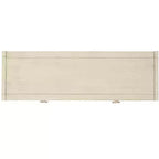 Console Scandinave, Bois d'hévéa, 2 tiroirs et étagère ouverte, Capacité 26 kg, Bleu marine