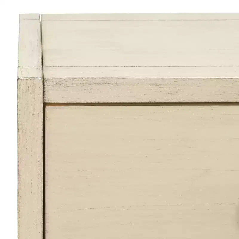 Console Scandinave, Bois d'hévéa, 2 tiroirs et étagère ouverte, Capacité 26 kg, Bleu marine