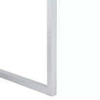 Bureau à écrire 2 tiroirs miroir, argent, bois + fer + miroir, capacité de 27 kg, 79,5 cm H x 120 cm L x 40 cm P