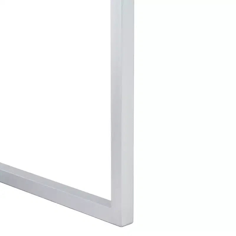 Bureau à écrire 2 tiroirs miroir, argent, bois + fer + miroir, capacité de 27 kg, 79,5 cm H x 120 cm L x 40 cm P